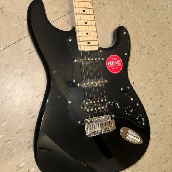 Brand New Squier Sonic Stratocaster HSS Electric Guitar - Black - Unopened - Picture 5 of 6